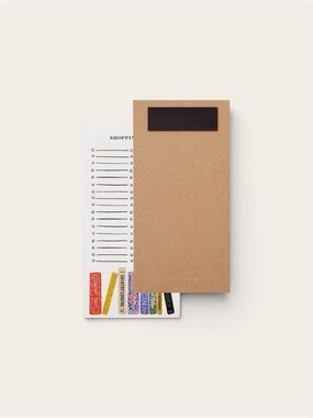 Rifle Paper Co. Brown Kraft Magnetic Shopping List Notepad
